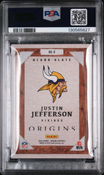 2025 Panini Origins Blank Slate Justin Jefferson #9 PSA 9