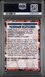 2001 Brown's Boxing Wladimir Klitschko #54 PSA 8