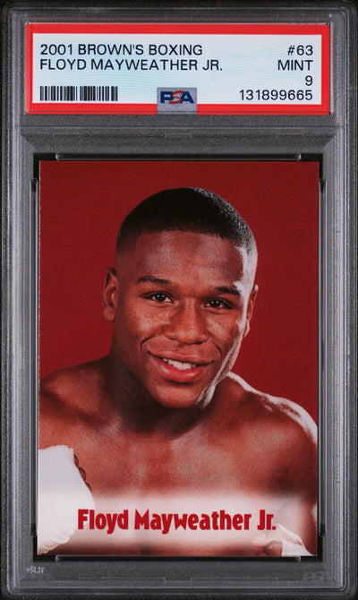 2001 Brown's Boxing Floyd Mayweather #63 PSA 9