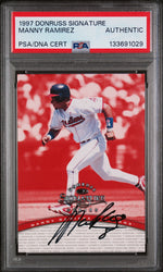 1997 Donruss Signature Manny Ramirez PSA 0