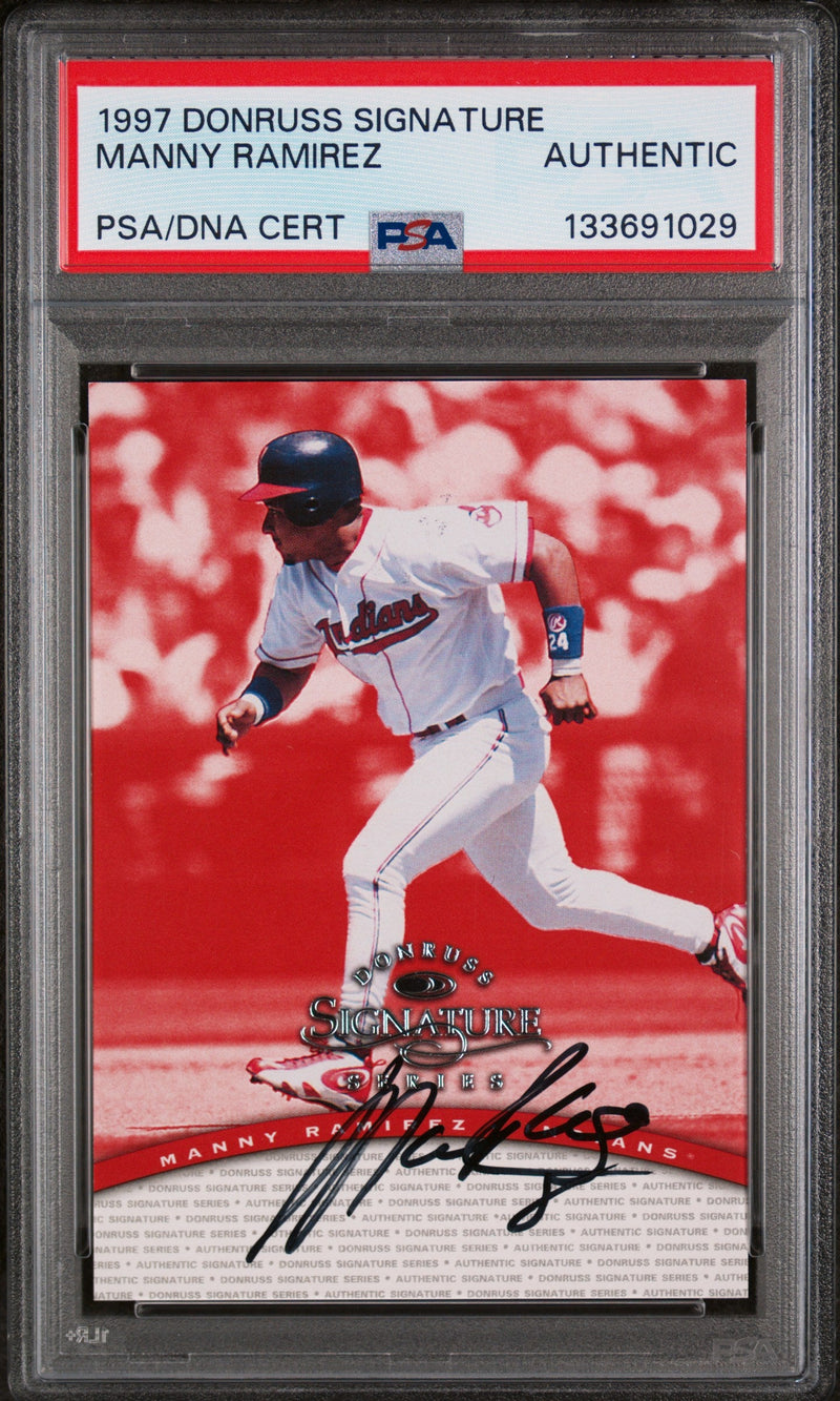 1997 Donruss Signature Manny Ramirez PSA 0