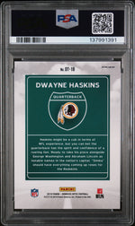 2019 Donruss Optic Downtown Dwayne Haskins #18 PSA 9