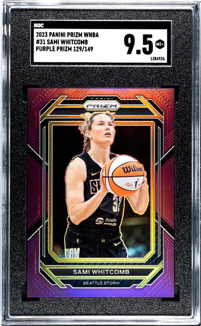2023 Prizm #31 Sami Whitcomb Purple Prizm /149 SGC 9.5