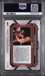 2023 Panini Prizm UFC Under Card Red Valentina Shevchenko #63 /99 PSA 8
