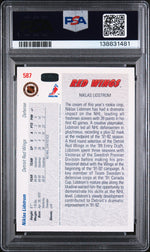1991 Upper Deck Young Guns Nicklas Lidstrom #587 PSA 9