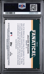 2025 Chrome Fanatical Jacob Wilson #FAN23 PSA 10