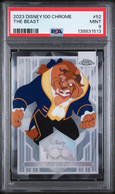 2023 Topps Chrome Disney100 the Beast #52 PSA 9