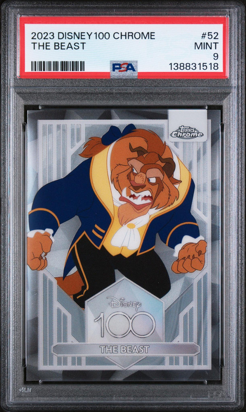 2023 Topps Chrome Disney100 the Beast #52 PSA 9