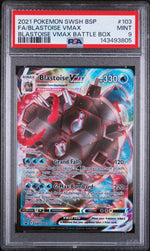 2021 Pokemon Sword and Shield Black Star Promo Battle Box Blastoise Vmax #SWSH103 PSA 9