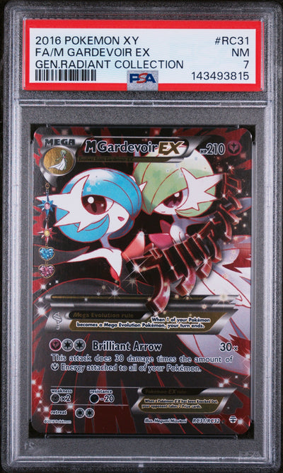 2016 Pokemon XY Generations Radiant Collection M Gardevoir Ex #RC31 PSA 7