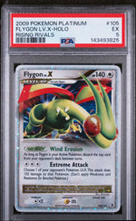2009 Pokemon Platinum Rising Rivals Flygon Lv X #105 PSA 5