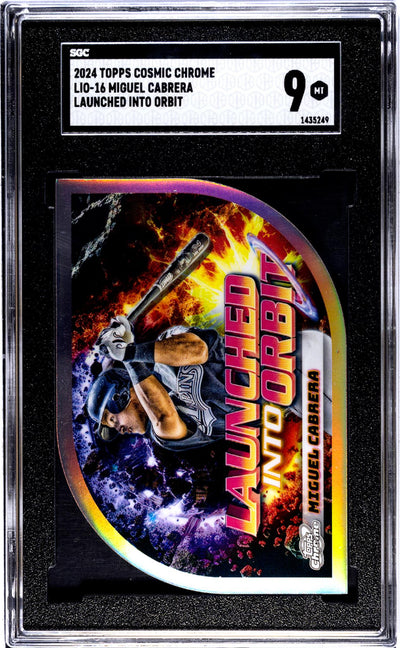 2024 Topps Cosmic Chrome Launched into Orbit Miguel Cabrera #LIO-16 SGC 9