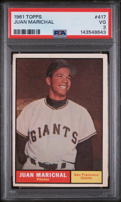 1961 Topps Juan Marichal #417 PSA 3