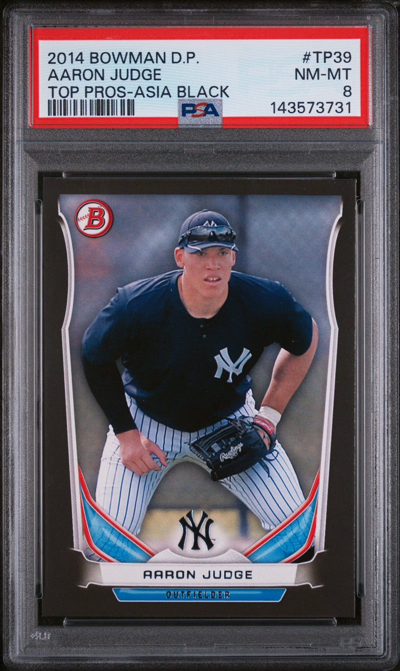 2014 Bowman Draft Top Prospects Asia Black Aaron Judge #TP39 PSA 8
