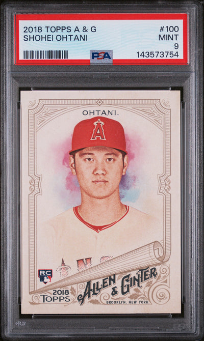 2018 Topps Allen and Ginter Shohei Ohtani #100 PSA 9