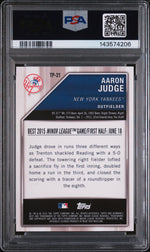 2015 Bowman's Best Top Prospects Orange Refractor Aaron Judge #TP-21 /25 PSA 10