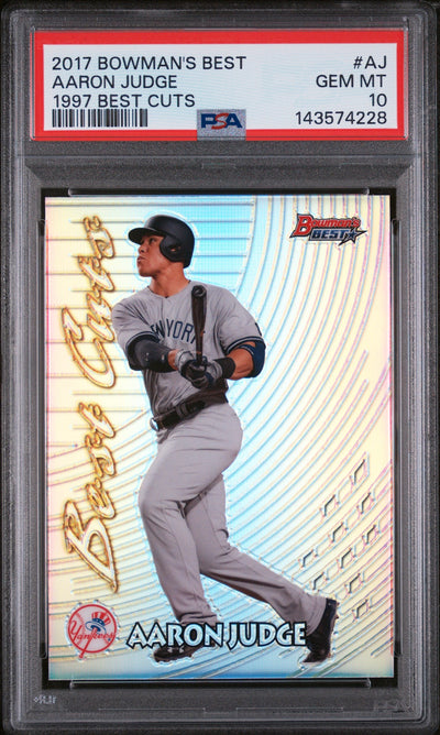 2017 Bowman's Best '97 Best Cuts Aaron Judge #97BC-AJ PSA 10