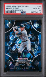 2019 Panini Crusade Blue Ice Aaron Judge #10 /99 PSA 10