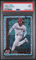 2025 Topps Confetti James Wood #181 PSA 9