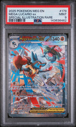 2025 Pokemon Mega Evolution Special Illustration Rare Mega Lucario Ex #179 PSA 9