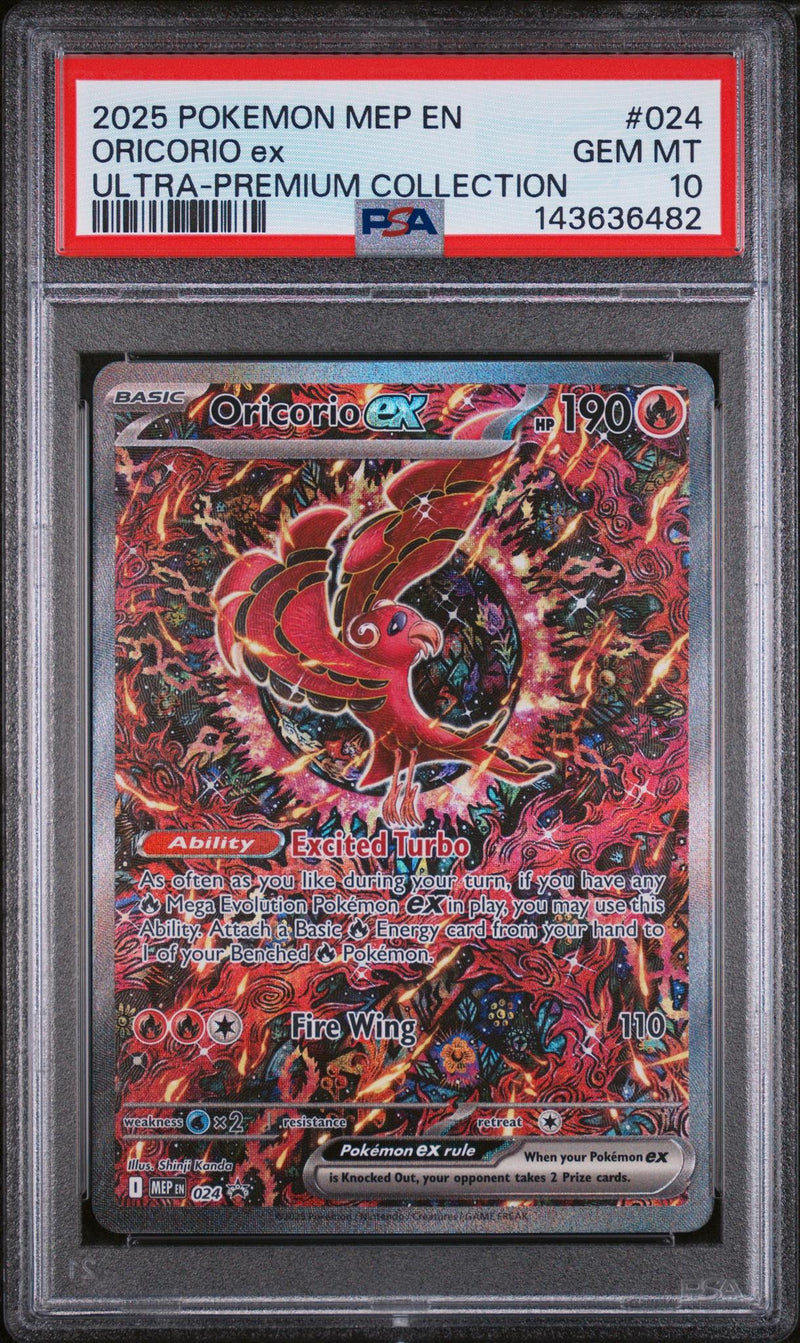 2025 Pokemon Black Star Promo Ultra Premium Collection Oricorio Ex #024 PSA 10
