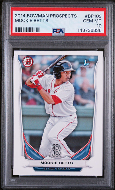 2014 Bowman Prospects Mookie Betts #BP109 PSA 10