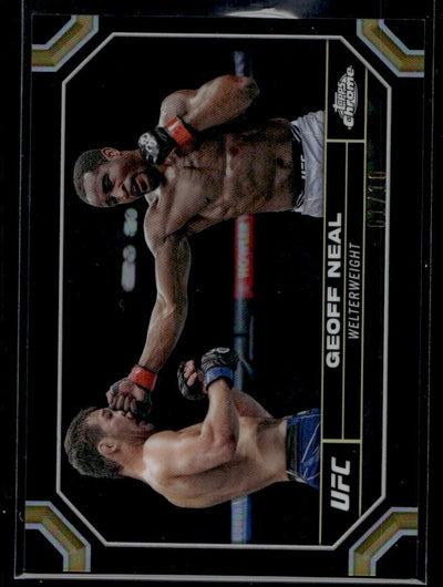 2022 Topps Chrome UFC Black Refractor Geoff Neal #67 /99