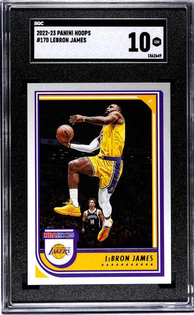 2022-23 Panini Hoops #170 Lebron James SGC 10