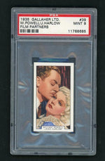1935 Gallaher Ltd. Film Partners Jean Harlow/William Powell #39 PSA 9