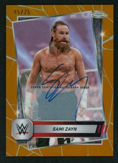 Topps Chrome 103 Sami Zayn /25 RAW Auto