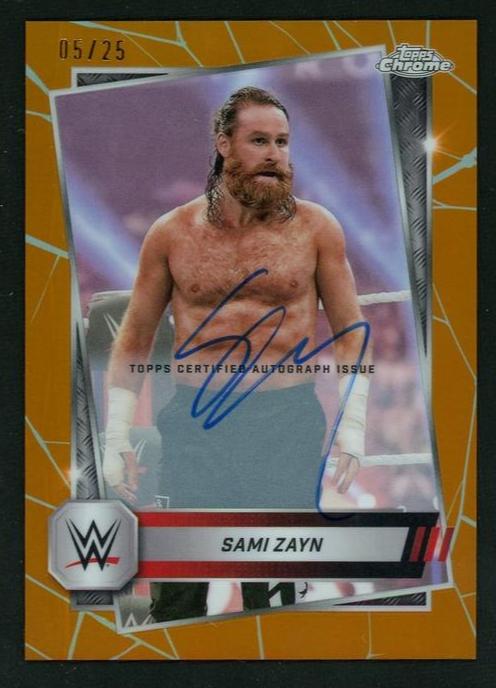 Topps Chrome 103 Sami Zayn /25 RAW Auto