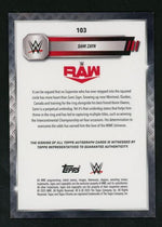 Topps Chrome 103 Sami Zayn /25 RAW Auto