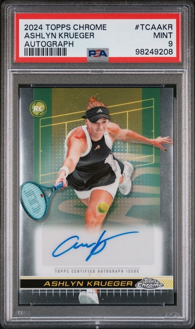 2024 Topps Chrome Ashlyn Krueger #TCAAKR RC Auto PSA 9