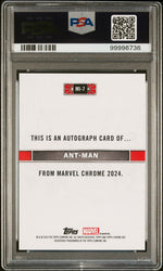 2024 Topps Chrome MI Auto Ant-Man #MI7 /39 PSA 9