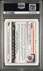 2020 Bowman Chrome Draft Gold Refractor Francisco Alvarez #BD143 /50 PSA 9