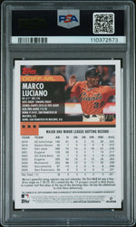 2024 Topps Archives Blue Foil Marco Luciano #00FFML RC Auto /25 PSA 10