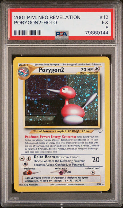 2001 Pokemon Neo Revelation Holo Porygon2 #12 PSA 5 79860144