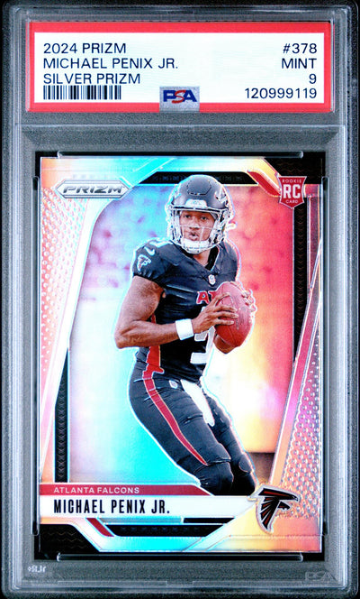 2024 Panini Prizm Silver Prizm Michael Penix Jr. #378 PSA 9
