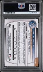 2025 Bowman Chrome Prospect Autograph Green Refractor Asbel Gonzalez #CPAAG /99 PSA 9