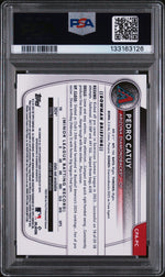 2025 Bowman Chrome Prospect Autograph Green Lava Refractor Pedro Catuy #CPAPC /99 PSA 10