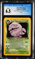 2000 Pokemon #14/82 Dark Weezing Team Rocket - Unlimited CGC 6.5