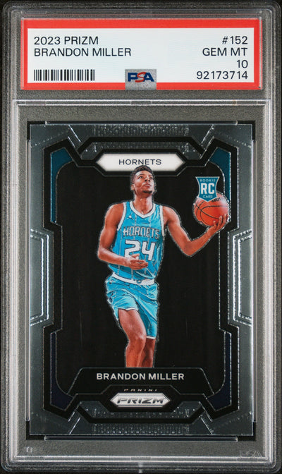 2023 Panini Prizm Brandon Miller #152 PSA 10