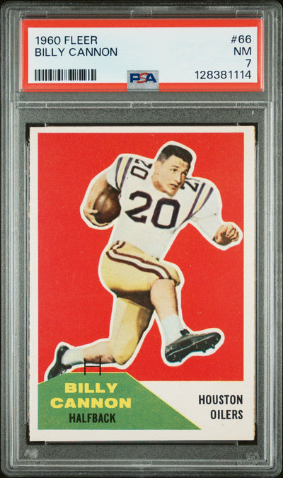 1960 Fleer Billy Cannon #66 PSA 7