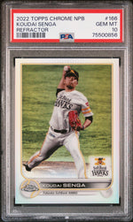 2022 Topps Chrome Nippon Professional Baseball Refractor Koudai Senga #166 PSA 10