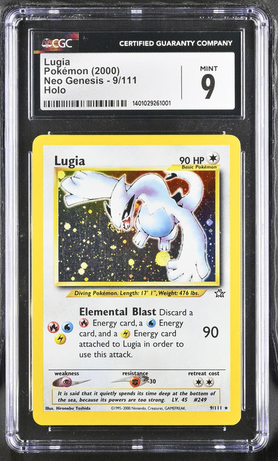 2000 Pokemon #9/111 Lugia Neo Genesis CGC 9