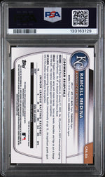 2025 Bowman Chrome Prospect Autograph Green Refractor Ramcell Medina #CPARA /99 PSA 7