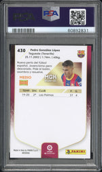 2020 Panini Megacracks La Liga Nuevo Fichaje Pedri #430 PSA 9