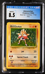 1999 Pokemon #7/102 Hitmonchan Base Set - Unlimited CGC 8.5
