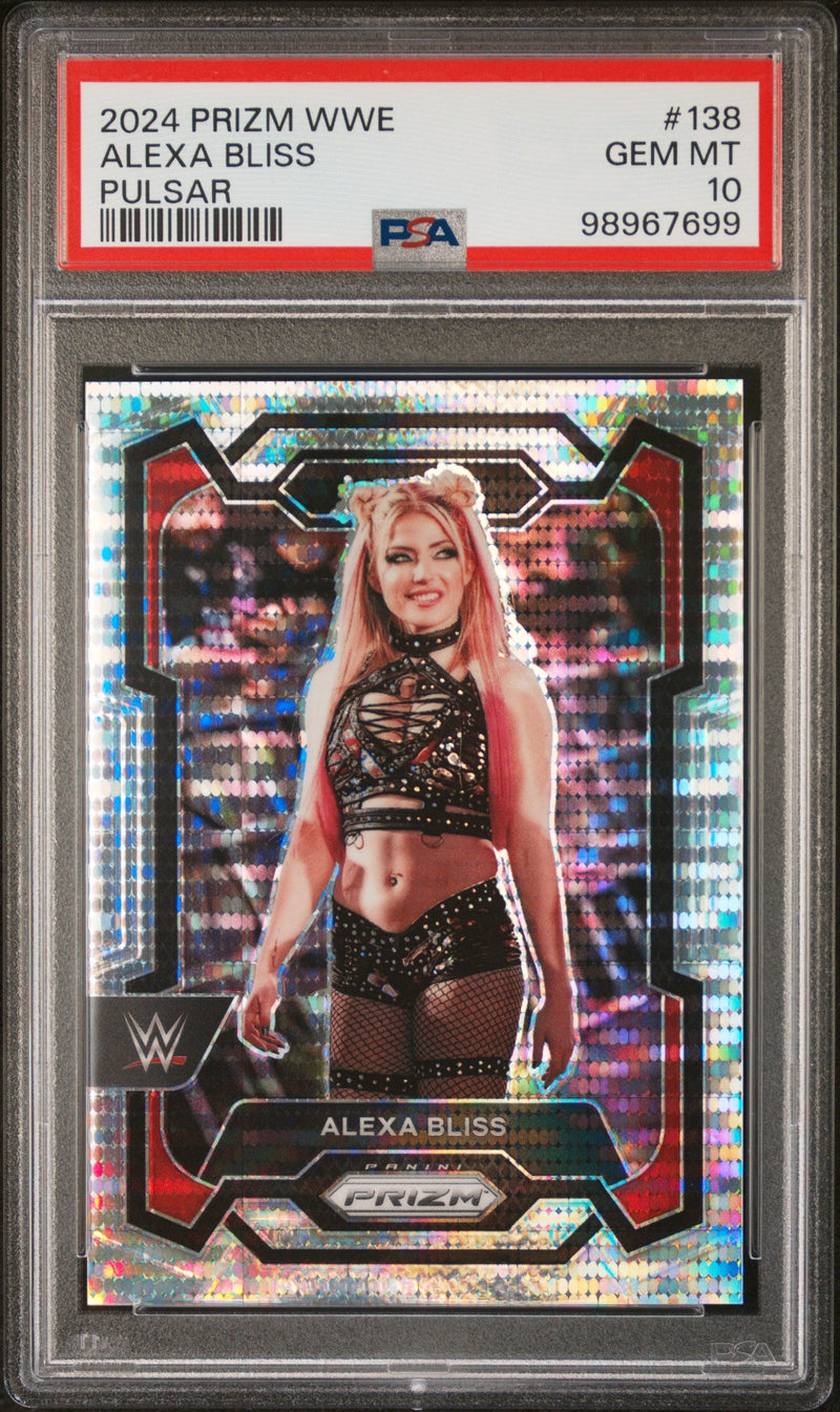 2024 Panini Prizm WWE Pulsar Alexa Bliss #138 /199 PSA 10