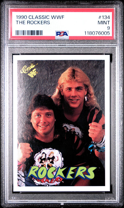 1990 Classic WWF the Rockers #134 PSA 9